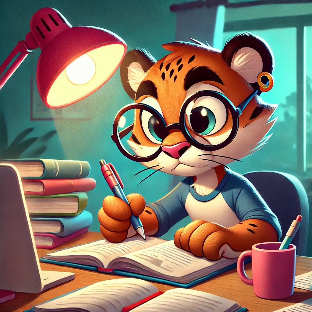 Puma estudiando 01